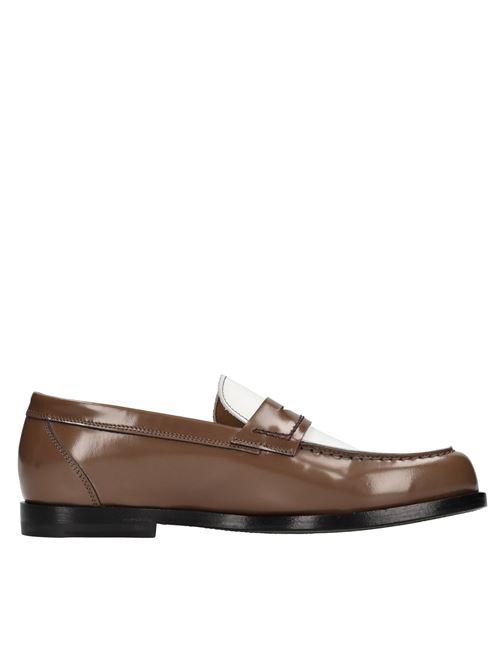Mocassins en cuir GREEN GEORGE | 266 212 ABRASIVATO90BIANCO-MARRONE